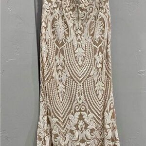 Windsor Cream and Tan Dress